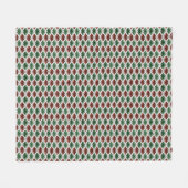 DIAMANTEN rote grüne Edelsteine Fleecedecke (Vorderseite (Horizontal))