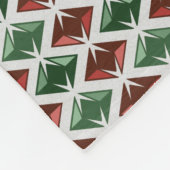 DIAMANTEN rote grüne Edelsteine Fleecedecke (Ecke)