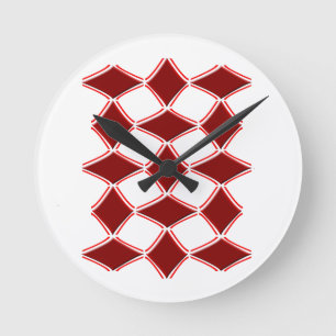 Diamanten Runde Wanduhr