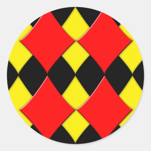 Diamanten Runder Aufkleber (Vorderseite)