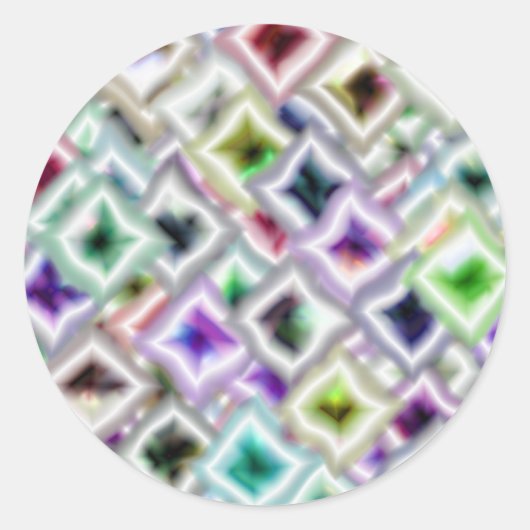 Diamanten Runder Aufkleber (Vorderseite)