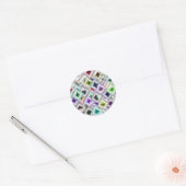 Diamanten Runder Aufkleber (Umschlag)