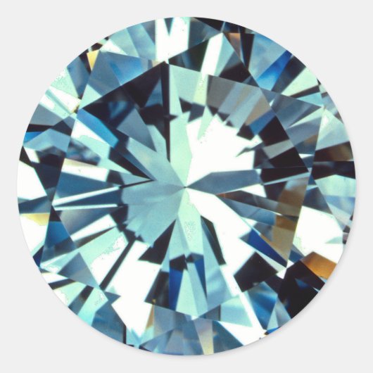 Diamanten Runder Aufkleber (Vorderseite)