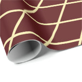 Diamanten Schokoladencreme Minimales Muster Geschenkpapier (Rolleneckpunkt)