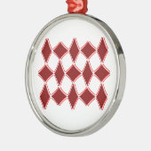 Diamanten Silbernes Ornament (Links)