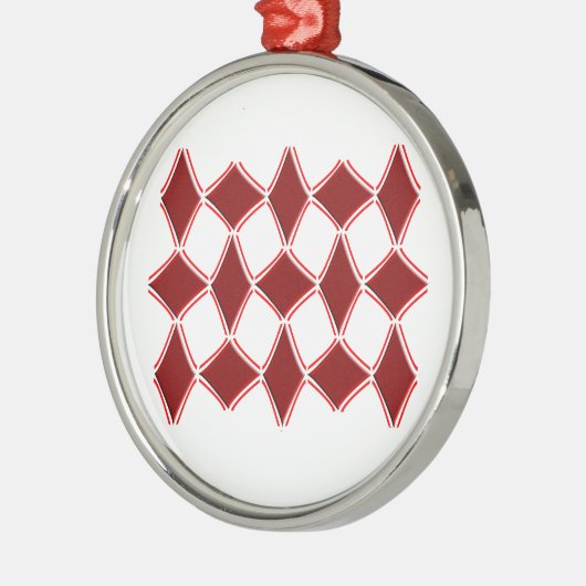 Diamanten Silbernes Ornament (Links)