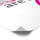 Diamanten sind die beste Freundin eines Mädchens Poster (Ecke)