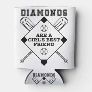 Diamanten sind die besten Girls - Funny Baseball Dosenkühler