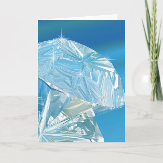 Diamanten sind die besten Mädchen Karte (Vorderseite)