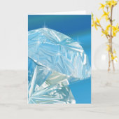 Diamanten sind die besten Mädchen Karte (Gelbe Blume)