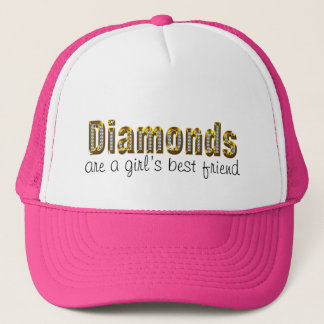 Diamanten sind ein bester Freund der Mädchen Truckerkappe