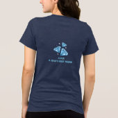 Diamanten sind Mädchenfreund Tri-Blend Shirt (Rückseite)