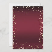 Diamanten Sonnenblumen Rot Abschluss Einladung (Rückseite)