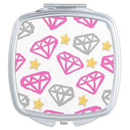 Diamanten & Stars Mirror Taschenspiegel
