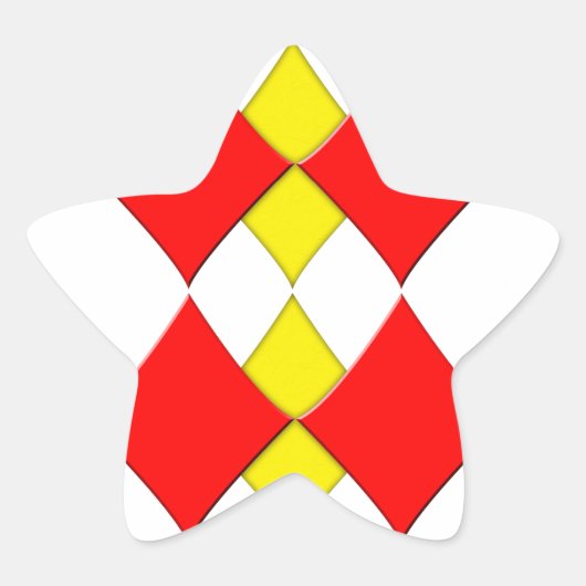 Diamanten Stern-Aufkleber (Vorderseite)