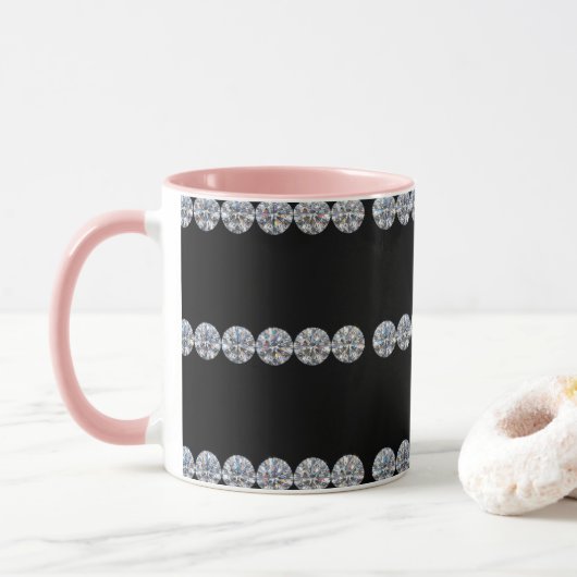 Diamanten-Tasse Tasse (Mit Donut)