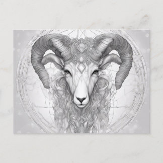 Diamanten und Aries im April Postkarte