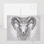 Diamanten und Aries im April Postkarte (Vorne/Hinten)