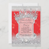 Diamanten und Bling Sweet 16 Quince Einladungen (Vorderseite)