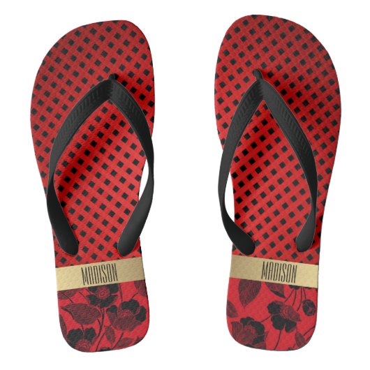 Diamanten und Blume Badesandalen (Fußbett)