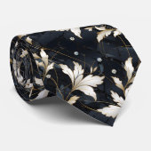 Diamanten und Blume Krawatte (Gerollt)