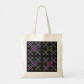 Diamanten und Crosses Budget Tote Bag Tragetasche (Rückseite)