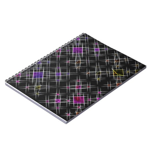 Diamanten und Crosses SpiralNotebook Notizblock (Linke Seite)