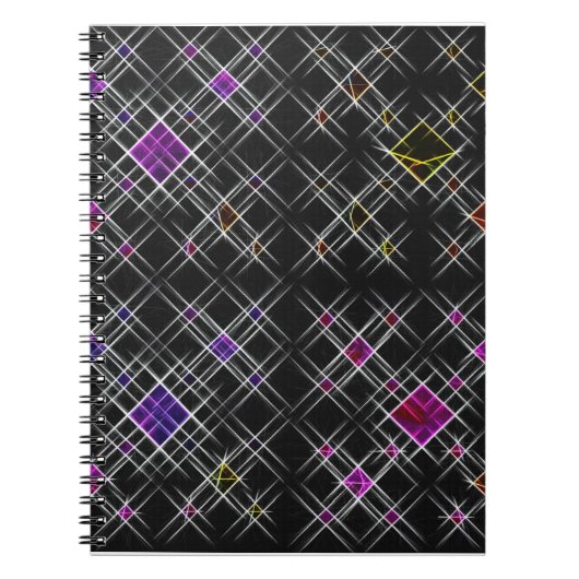 Diamanten und Crosses SpiralNotebook Notizblock (Vorderseite)