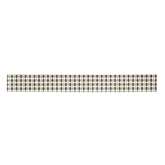 Diamanten und Gold Grid Satinband (Vorderseite)