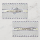 Diamanten und Leder Visitenkarte (Vorne/Hinten)