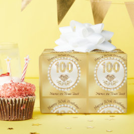 Diamanten und Perlen, 100. Geschenkpapier, Geschenkpapier