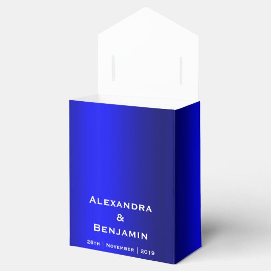 Diamanten und Perlen Blue Wedding Geschenkschachtel (Geöffnet)