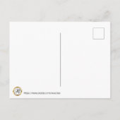 Diamanten und Perlen Blue Wedding Save the Date Ankündigungspostkarte (Rückseite)