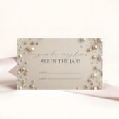 Diamanten und Perlen Wie viele Kisses Bridal Spiel Begleitkarte