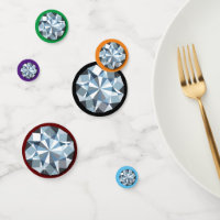 Diamanten und Rhinestones Confetti