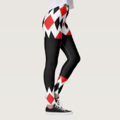 Diamanten und Solid Black Leggings (Rechts)