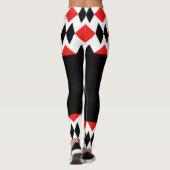 Diamanten und Solid Black Leggings (Rückseite)