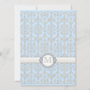 Diamanten und Spitzen, Mit Monogramm Einladung zur