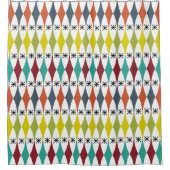 Diamanten und Sternexplosionen Duschvorhang (Vorderseite)