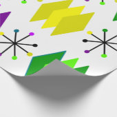 Diamanten und Sternexplosionen Geschenkpapier (Ecke)