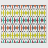 Diamanten und Sternexplosionen Geschenkpapier (Flach)