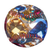 Diamanten vieler Farben Baseball (Rückseite)