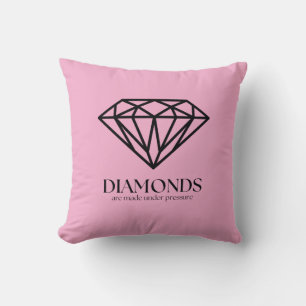 Diamanten werden unter Druck gesetzt und inspirier Kissen