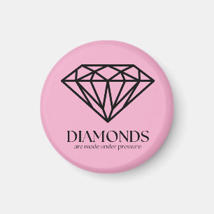 Diamanten werden unter Druck gesetzt und inspirier Magnet
