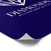 Diamanten werden unter Druck gesetzt und inspirier Poster (Ecke)