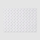 Diamantene Eheringe Silbermuster Seidenpapier (Vorderseite)