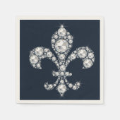 Diamantene Fleur de Lis Royal Serviette (Vorderseite)