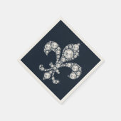 Diamantene Fleur de Lis Royal Serviette (Ecke)