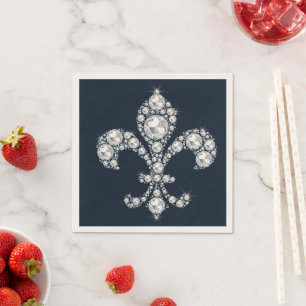 Diamantene Fleur de Lis Royal Serviette