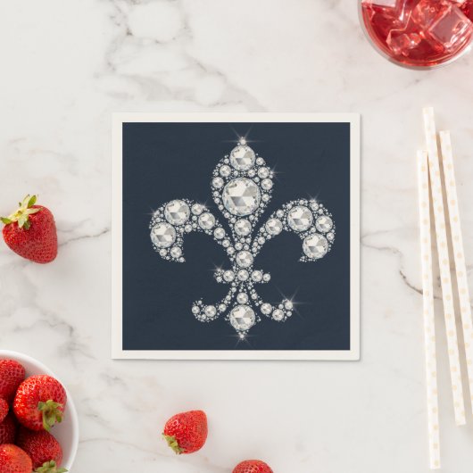Diamantene Fleur de Lis Royal Serviette (Beispiel)